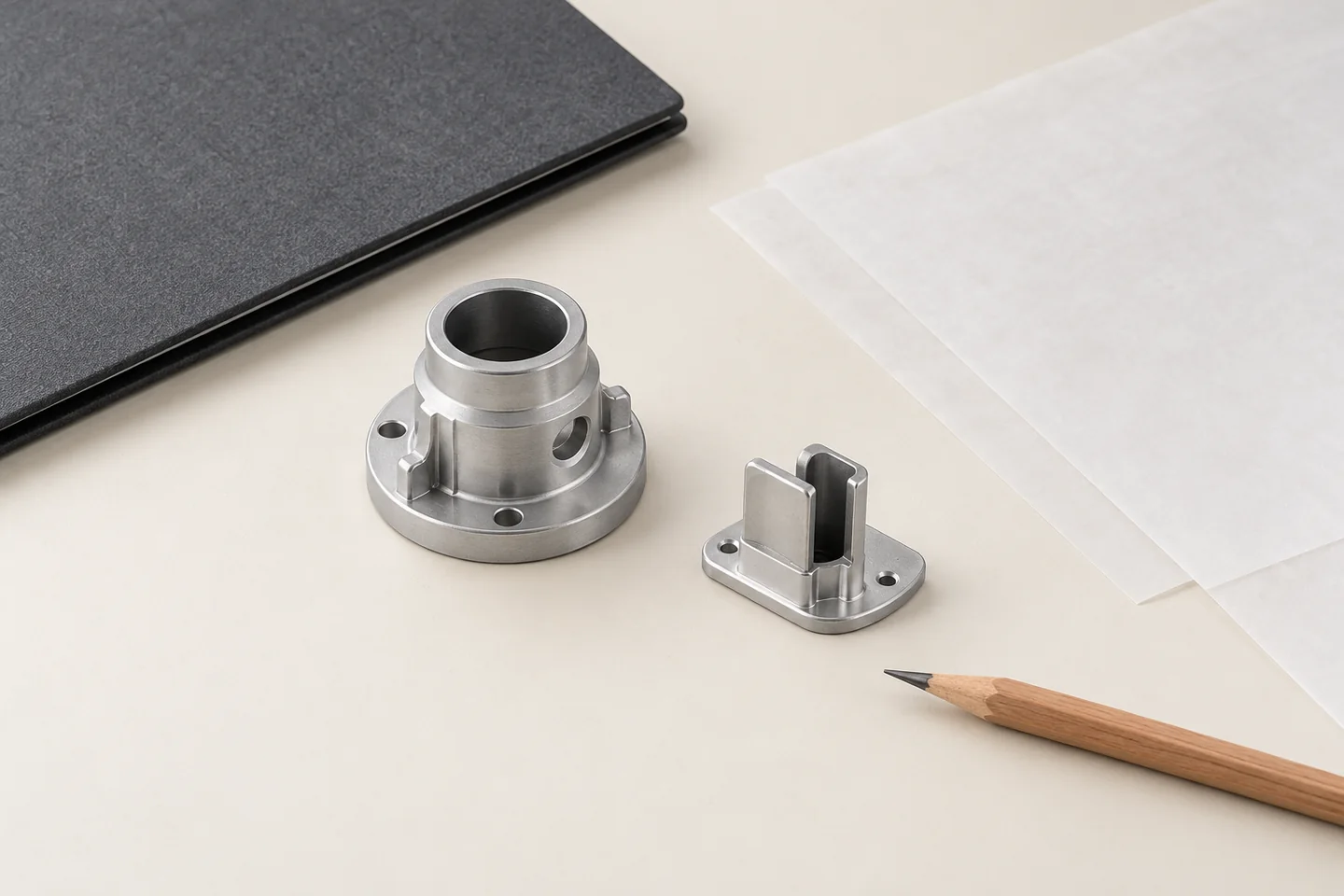 Fitting geometry with a defined inside opening and working end.