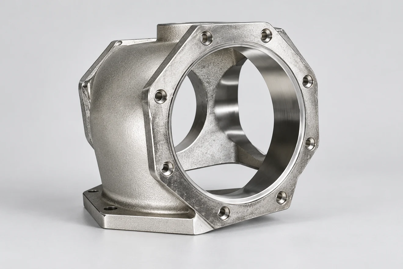 Open mounting frame with separate supported regions.
