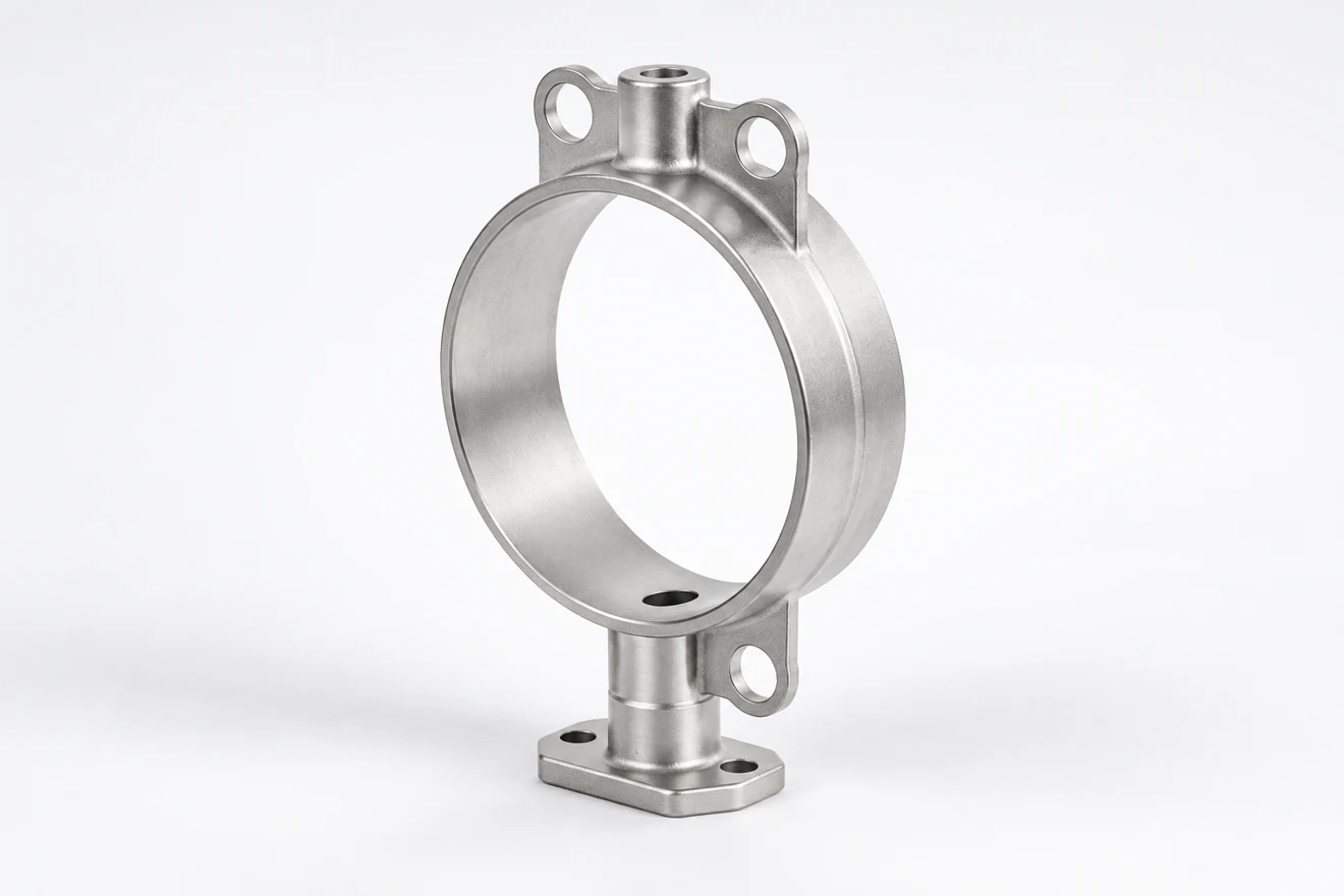Open ring body with separate mounting features.