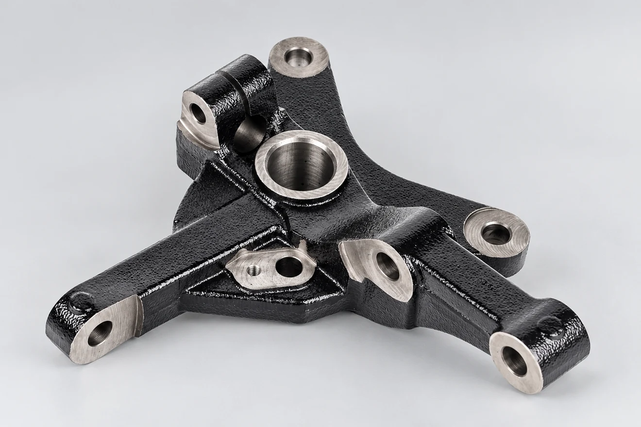 Multi-arm component with several related interfaces.