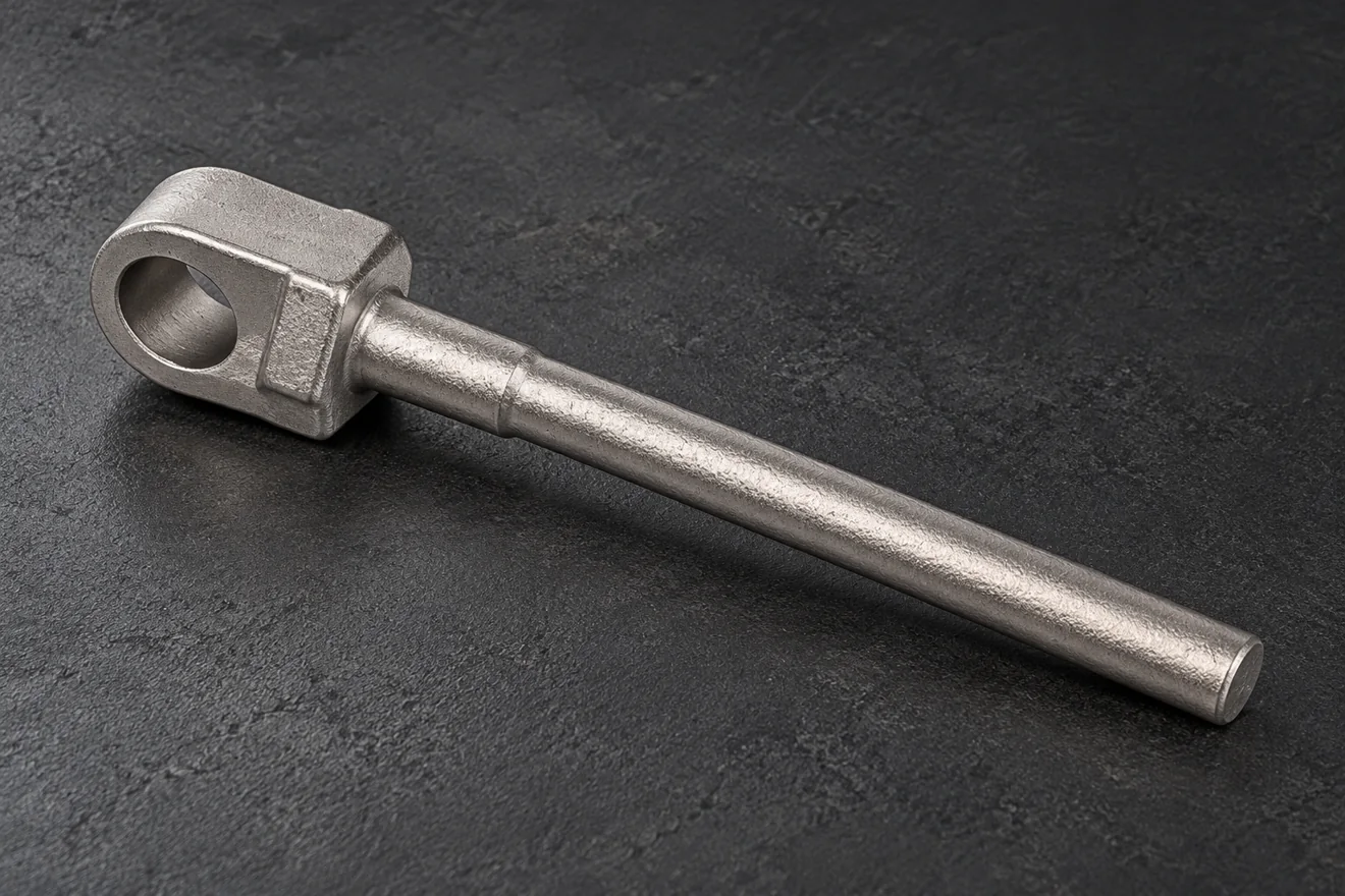 eye-ended shaft reference illustration. A shaft-like joining component illustrates a different working contact.
