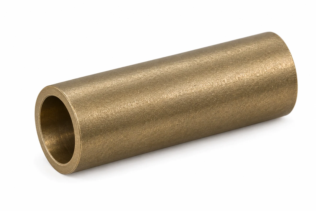 plain-sleeve geometry concept for explaining bore and outside-fit requirements; the ordered alloy and dimensions remain drawing-specific.