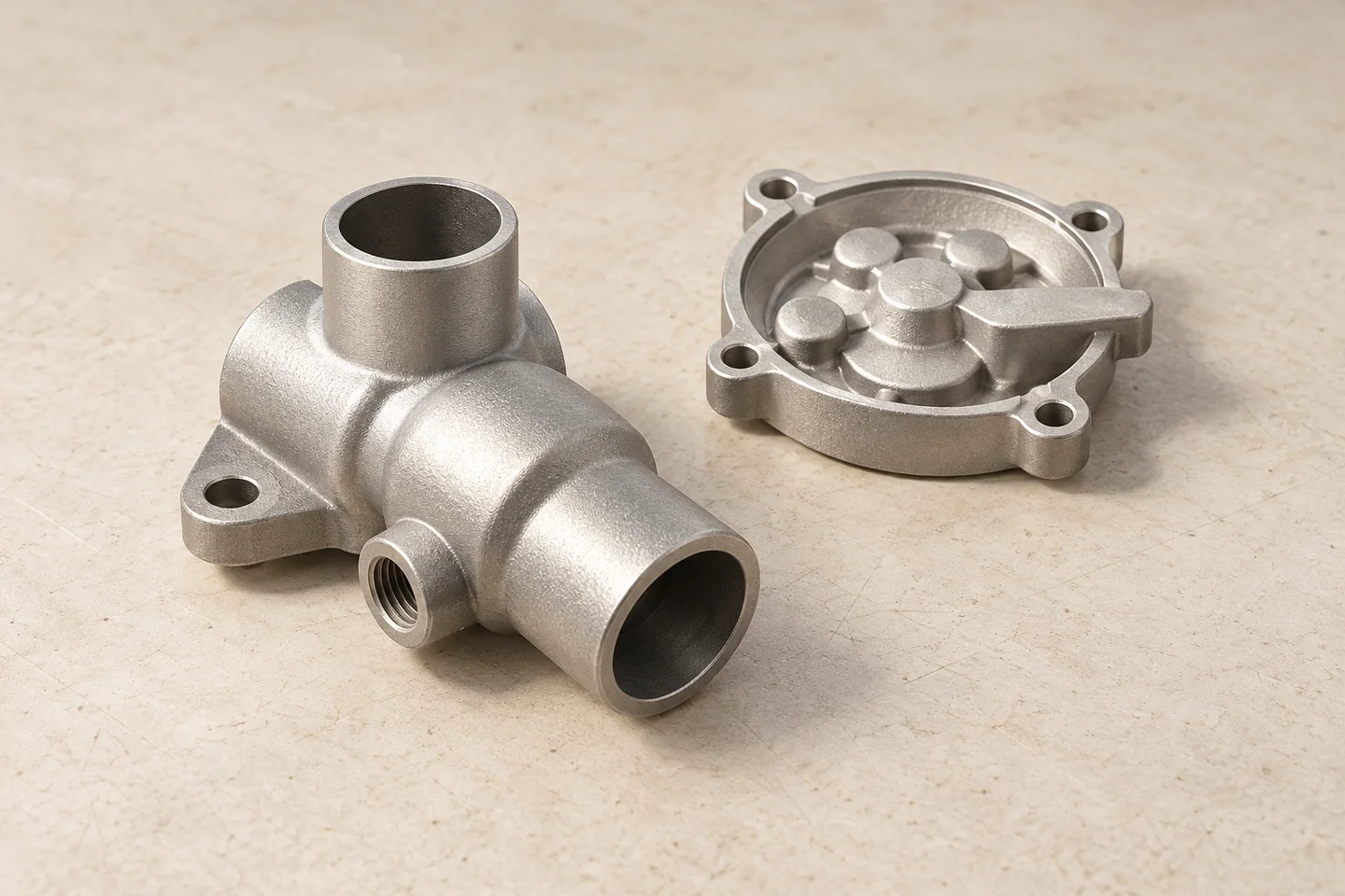 Representative compact and flanged component forms.