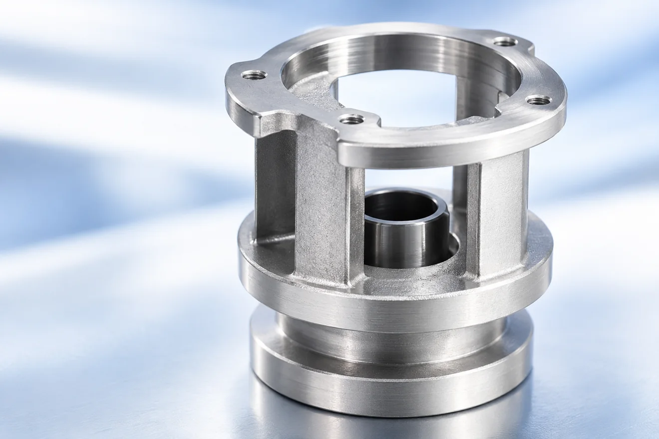 An open flanged housing has different internal and external access.