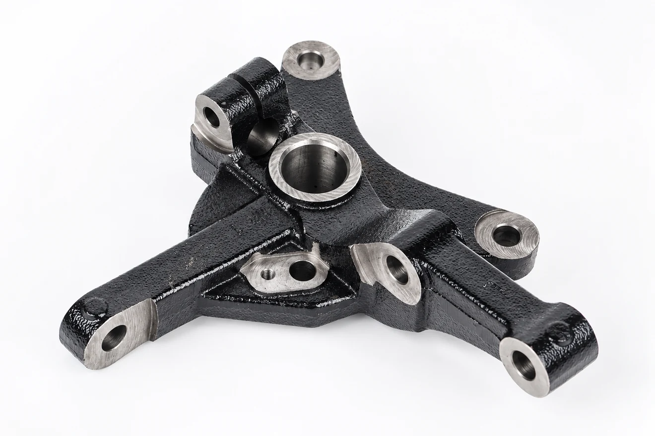 Multi-arm component with several related working contacts.