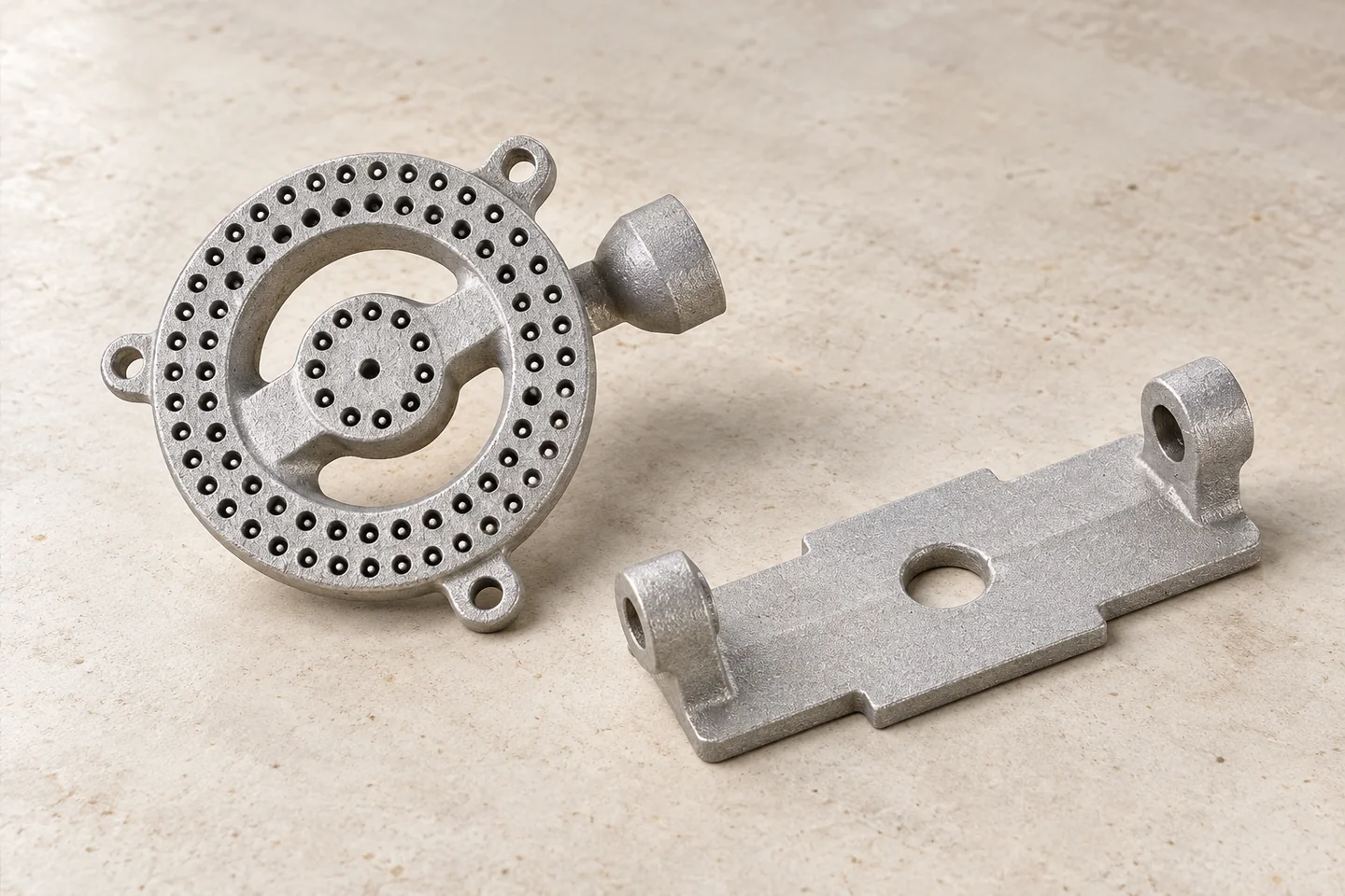 Agricultural support, plate and ring component forms.