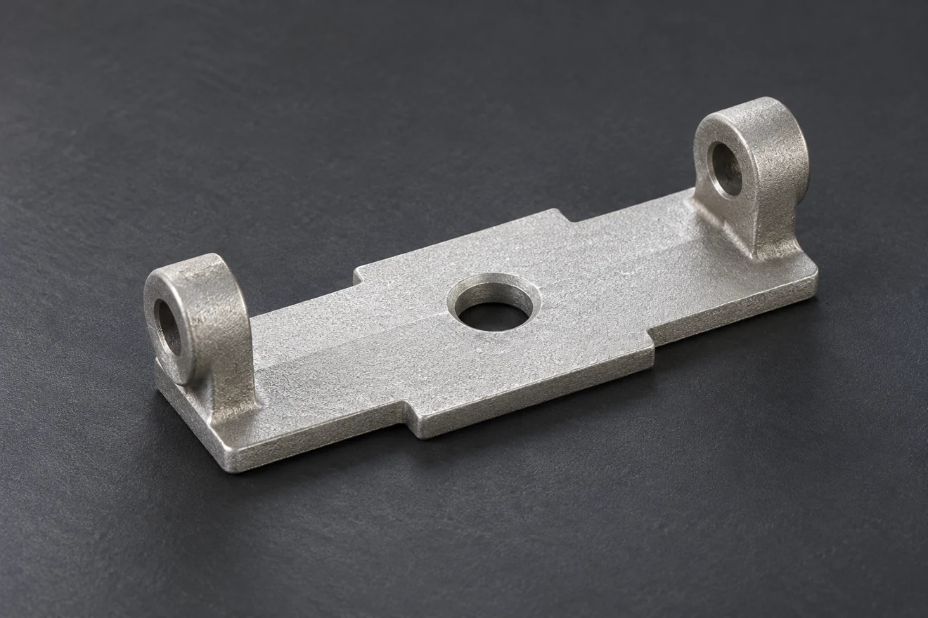 two-lug support bracket illustration. A loaded support illustrates another project-specific component review.