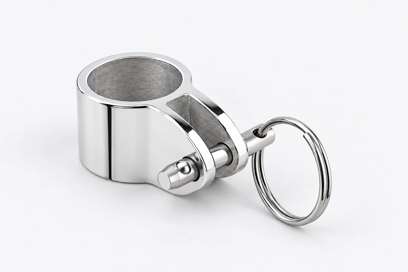 circular strap clamp illustration. A hardware component is a different line in a multi-part portfolio.