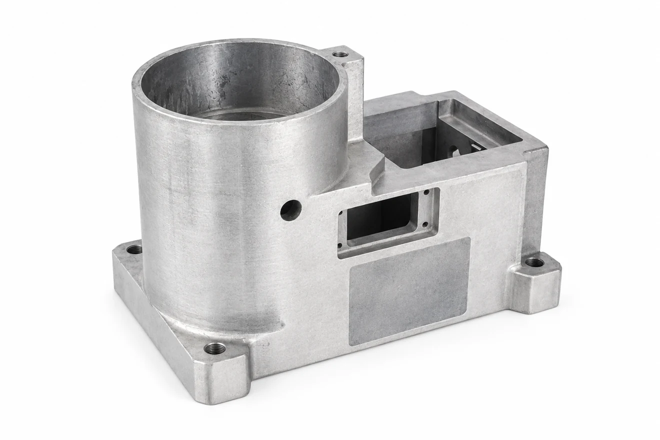 housing-bore reference for discussing the sleeve's outside fit. The illustrated components are separate geometry examples, not a matched assembly.