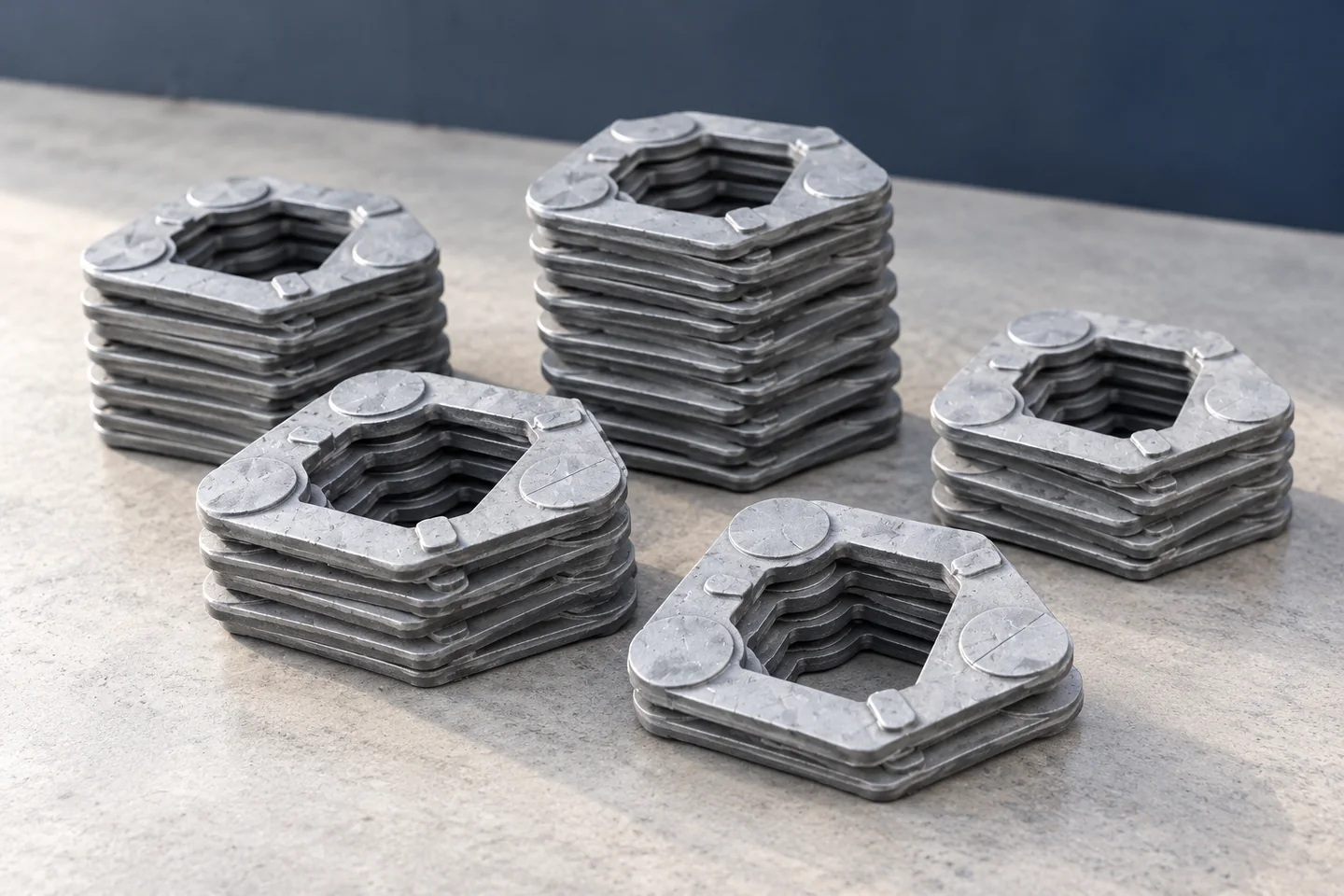 AI illustration of rectangular cast cover-like parts based on catalogue product 20233