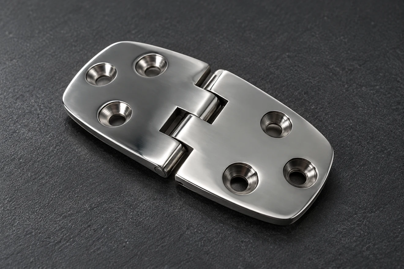 A two-leaf hinge offers a different narrow-feature and interface geometry.