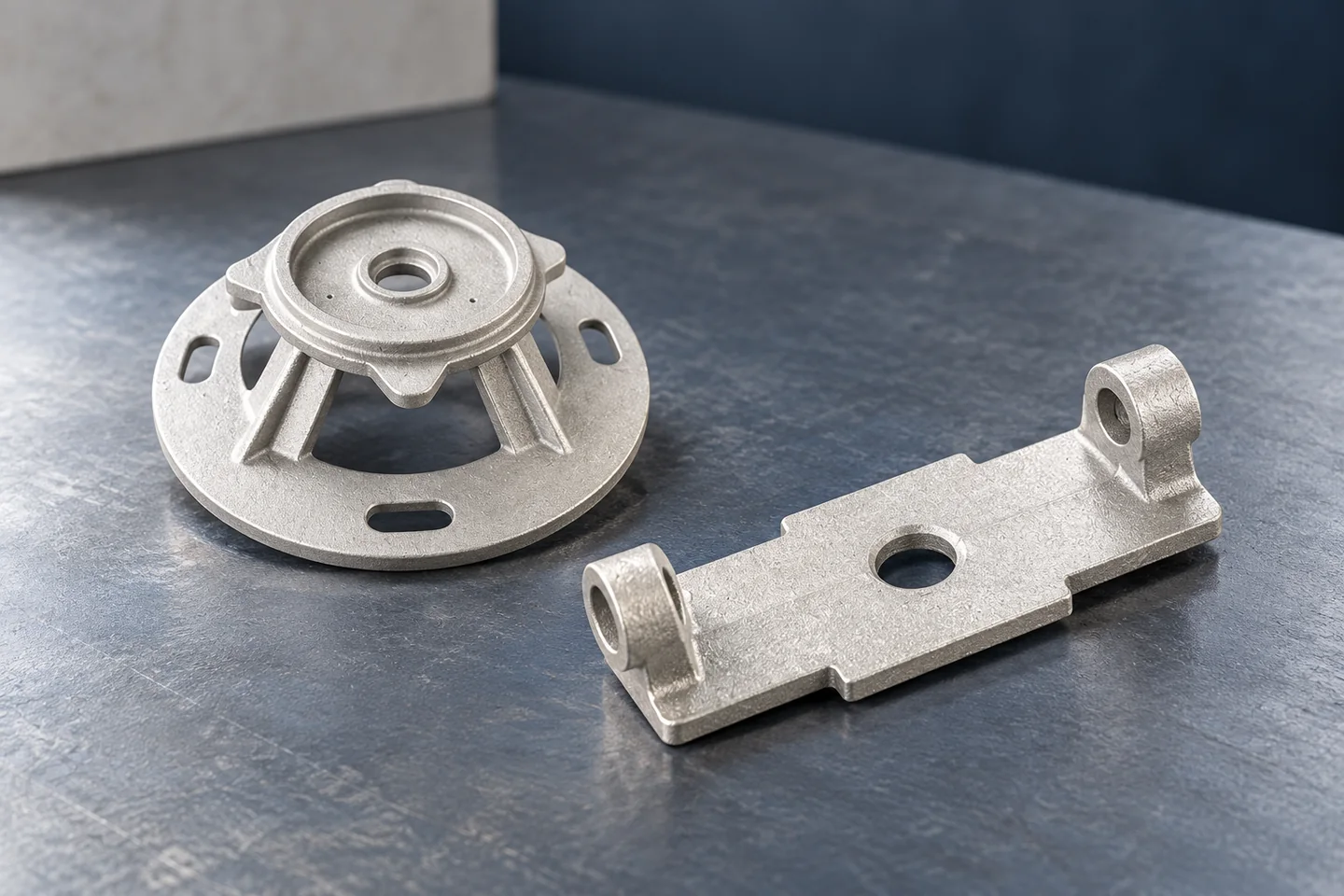 AI illustration of catalogue-derived mounting components arranged separately