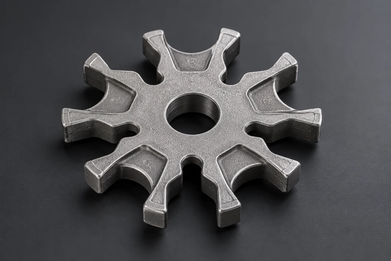 lobed star rotor illustration. A lobed rotor illustrates a different pattern and cleanup geometry.