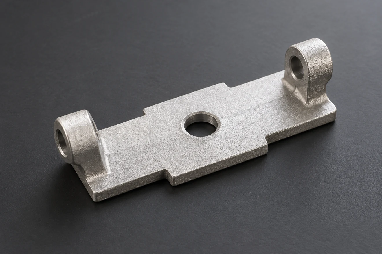 Two-lug support geometry with material and dimensional requirements.