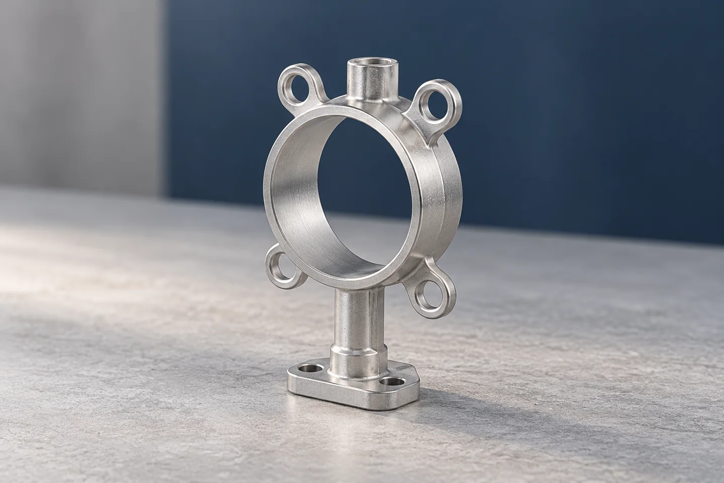 AI illustration of a reference fitting on a light sample-review surface