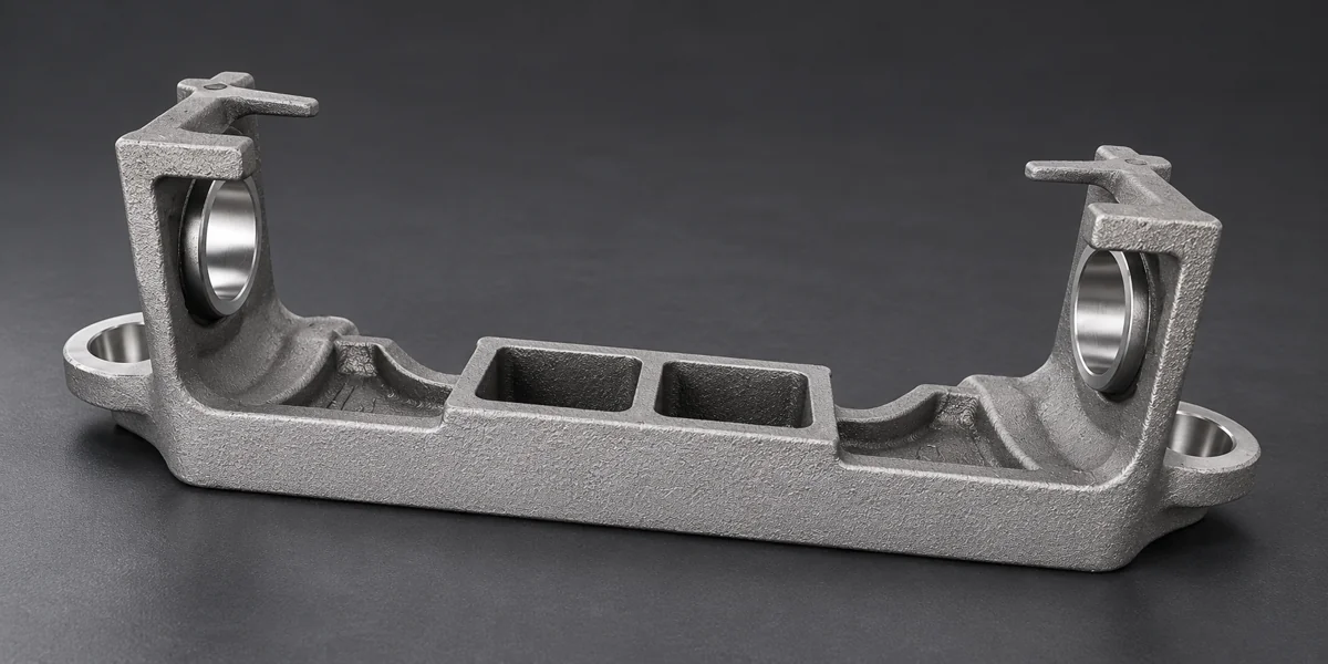 A two-ended support has distinct bore, base and visible regions.