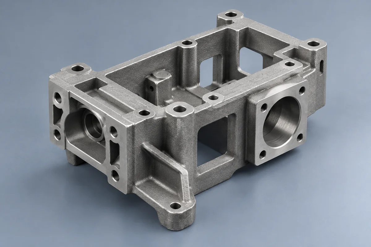 An open-frame casting illustrates access between structural sections.