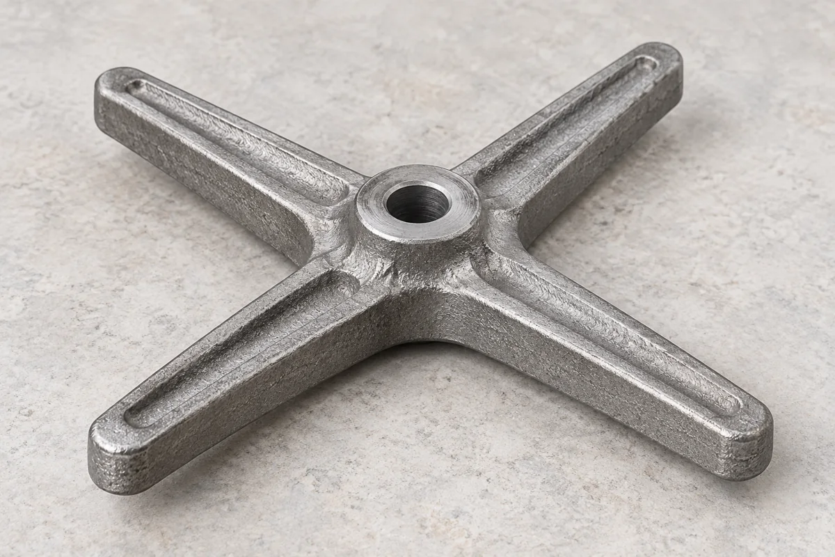 A multi-arm hub support connects the centre with several outer interfaces.