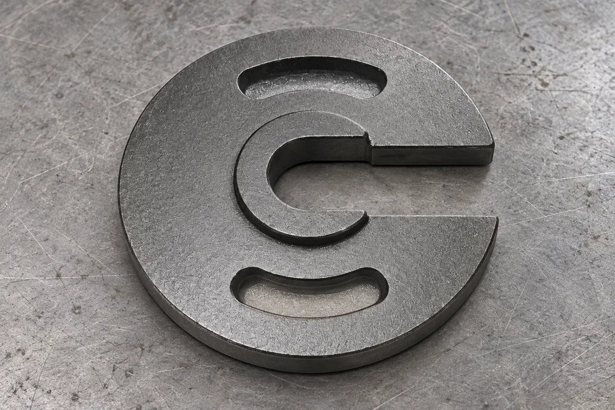 An open plate provides a defined outline and opening reference for transferred tooling.