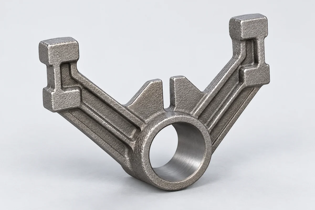 A forked support needs a different pattern and finishing plan.