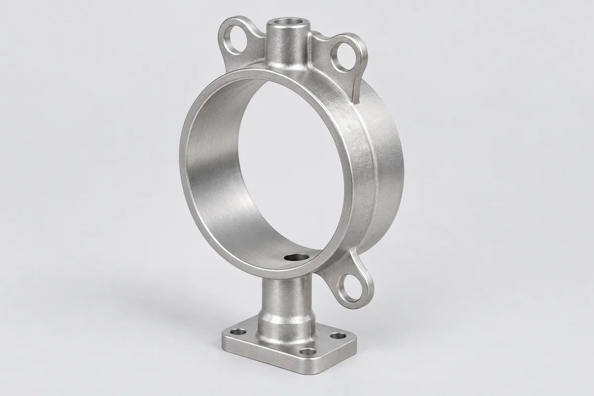 Annular body with top mounting ears and a pedestal foot