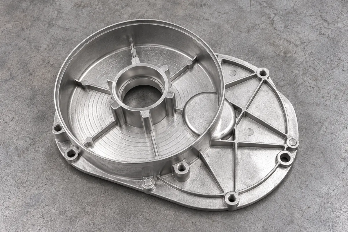 A recessed cover has a separate support and finishing geometry.