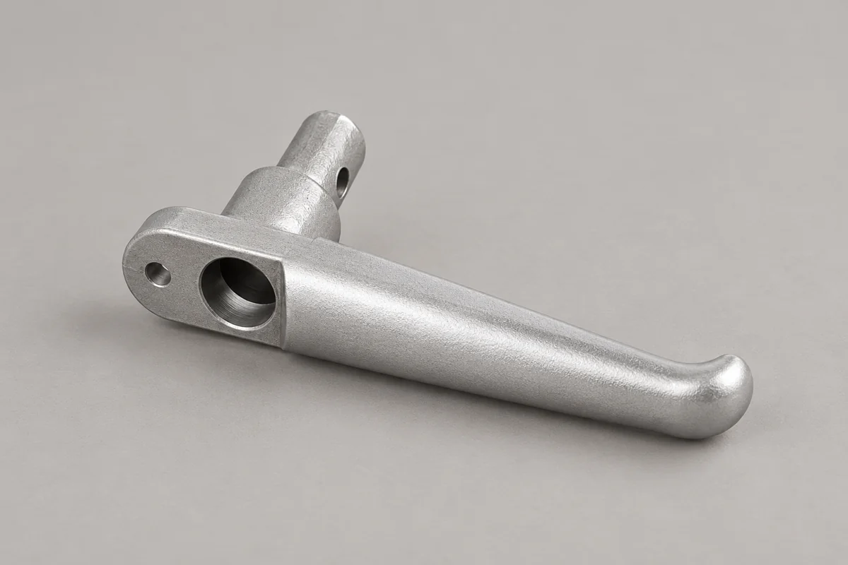 Elongated eye-ended lever with slender handle