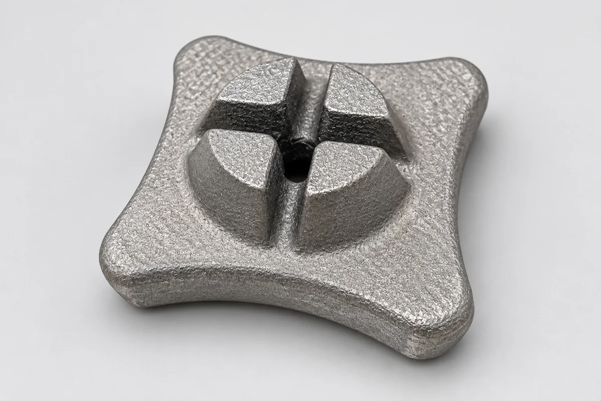 A ribbed base has defined local contacts for repeat-supply checks.