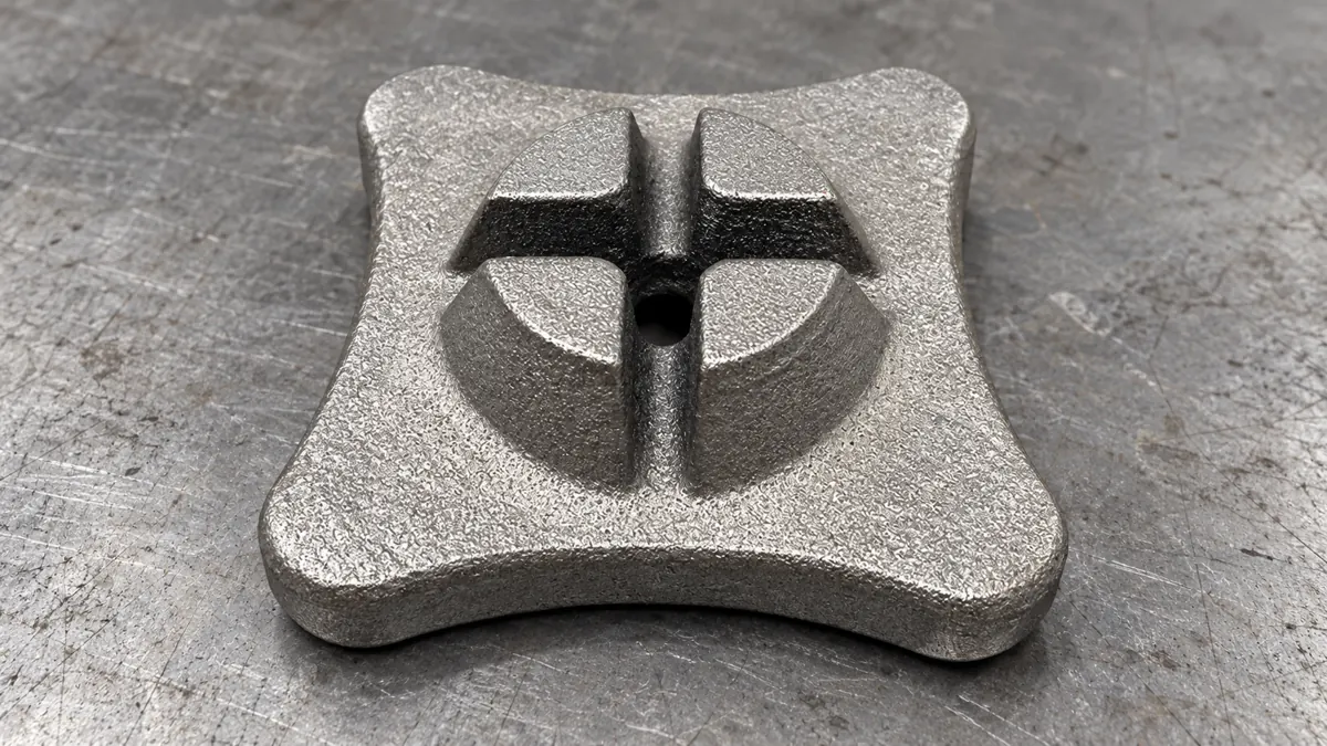 A ribbed base provides another thick-to-thin geometry for comparison.