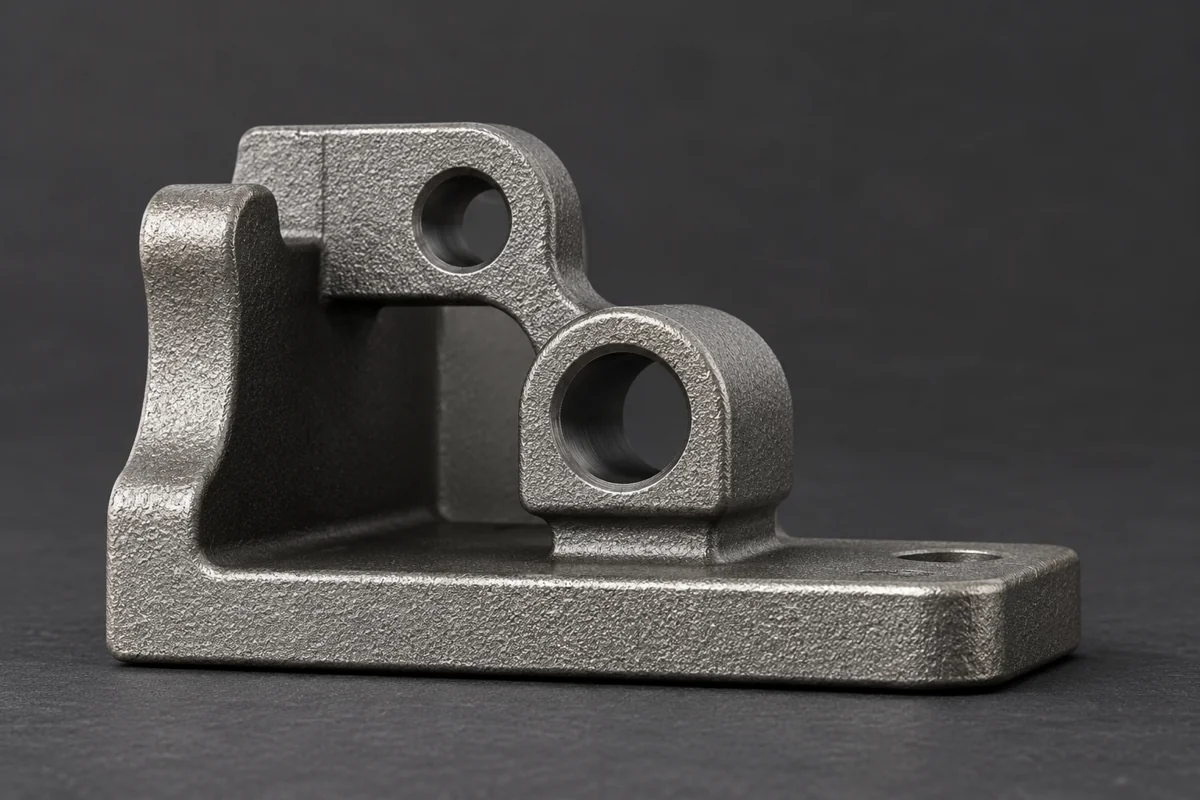 A pivot mount relates finished bores to its base and adjoining faces.