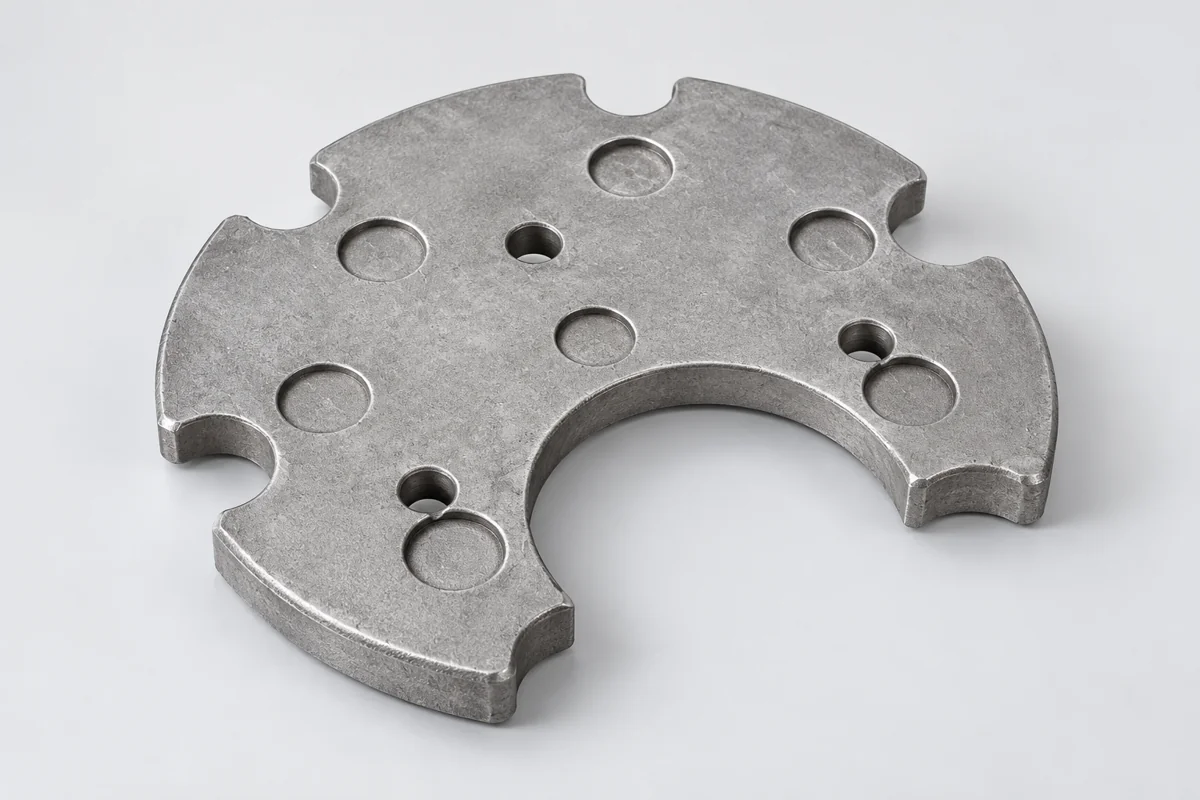 An open plate introduces a different section and mounting arrangement.