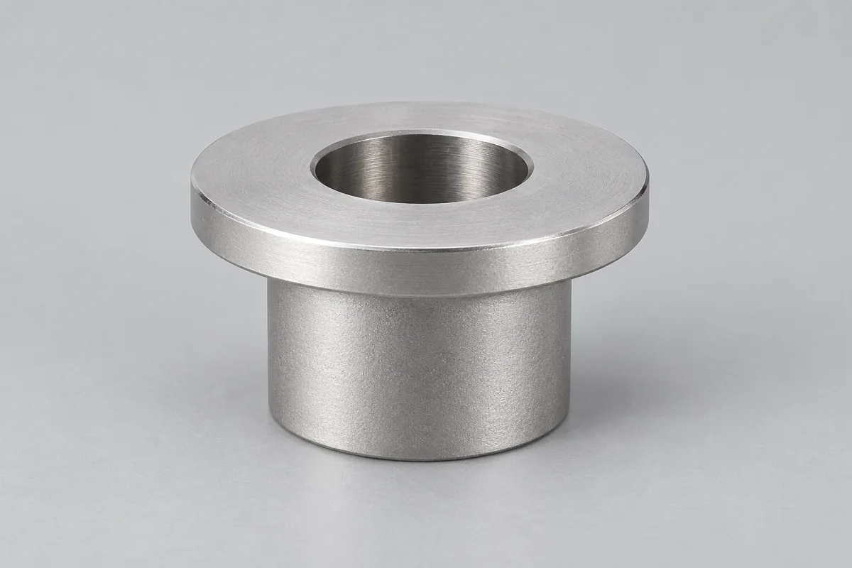 A flanged mount highlights the relationship between bore and seating face.