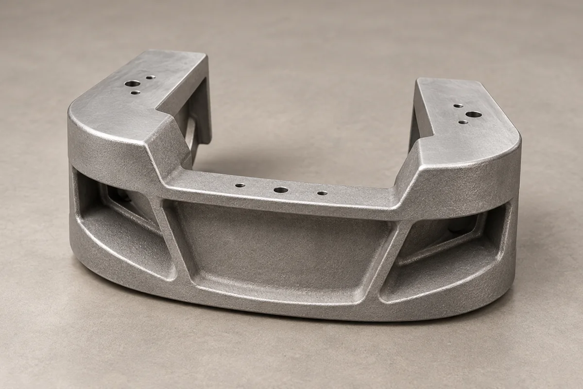 An open U-shaped body illustrates another expendable-pattern enquiry.