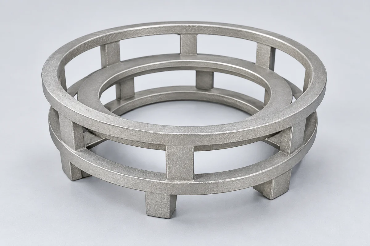 An open ring frame requires its own identified tooling and inspection reference.