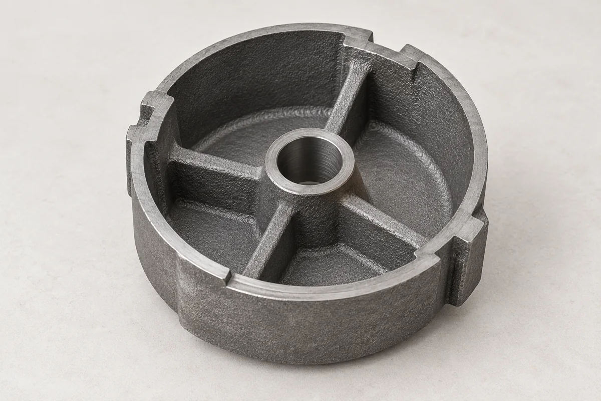 A circular housing provides a contrasting opening and mounting arrangement.